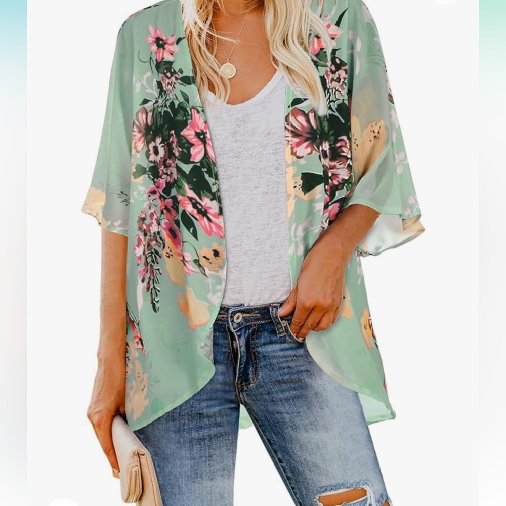 GREAT CONDITION - Womens Kimono Open Front Cardigan